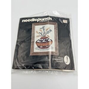 Vintage 1980 Craftways Needlepunch Kit Indian Wheat No. 181 Pam Portnoy NOS New